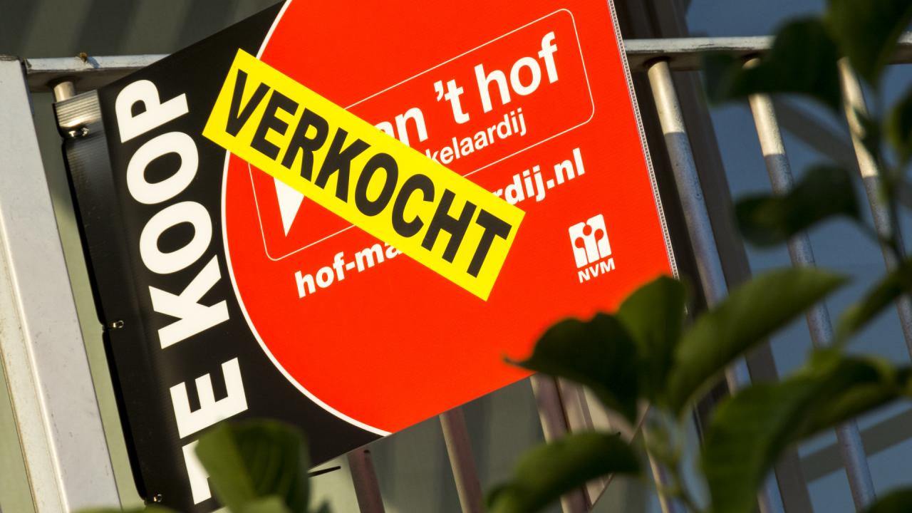 Gemiddelde verkoopprijs bestaande koopwoning weer boven drie ton